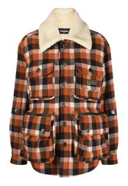 Dsquared2 check-pattern jacket - Orange