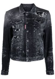 Dsquared2 distressed denim jacket - Black