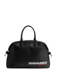 Dsquared2 logo-print grained tote bag - Black