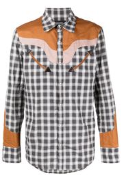 Dsquared2 check-print Western-style shirt - Grey