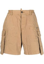 Dsquared2 distressed-effect cargo shorts - Neutrals