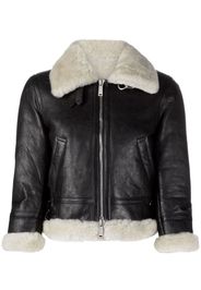 Dsquared2 cropped shearling jacket - Black