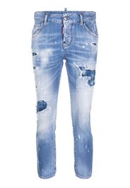 Dsquared2 distressed cropped jeans - Blue