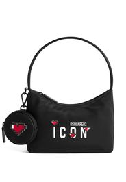 Dsquared2 Icon-print heart-motif tote bag - Black