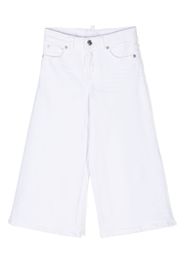 Dsquared2 Kids wide-leg cotton trousers - White