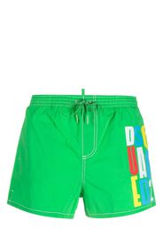 Dsquared2 logo-print swim shorts - Green