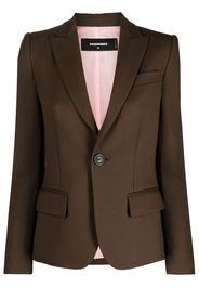 Dsquared2 single-breasted long-sleeve blazer - Brown