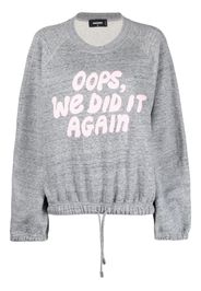 Dsquared2 slogan-print long-sleeve sweatshirt - Grey