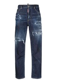 Dsquared2 distressed-effect high-waisted jeans - Blue