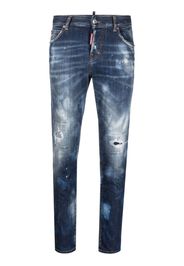 Dsquared2 distressed-effect cropped jeans - Blue