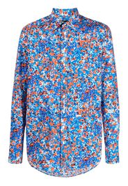 Dsquared2 floral-print cotton shirt - Blue