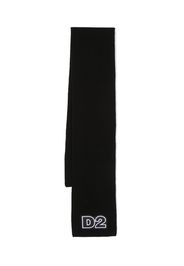 Dsquared2 Kids logo-patch scarf - Black