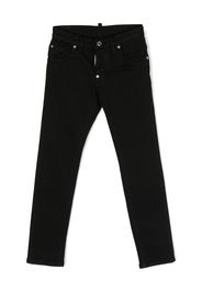 Dsquared2 Kids straight-leg cotton-blend jeans - Black