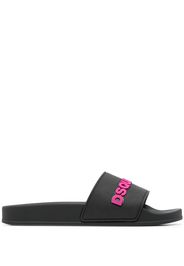 Dsquared2 embossed-logo slides - Black