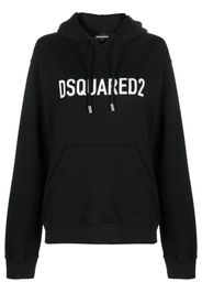 Dsquared2 logo-print cotton hoodie - Black