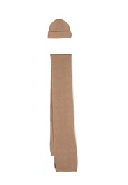 Dsquared2 knitted wool scarf-beanie set - Neutrals