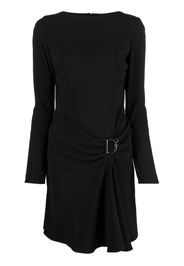 Dsquared2 logo-plaque draped dress - Black