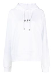 Dsquared2 logo-print cotton-jersey hoodie - White