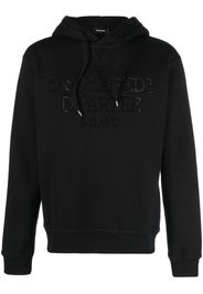 Dsquared2 rhinestone-embellished cotton hoodie - Black