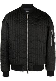 Dsquared2 logo-patch bomber jacket - Black