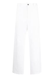 Dsquared2 logo-print straight-leg trousers - White