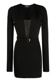 Dsquared2 plunging-neckline belted minidress - Black