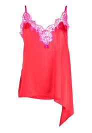 Dsquared2 lace-panelled asymmetric cami top