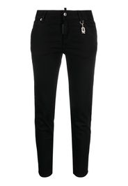 Dsquared2 logo-plaque tapered jeans - Black