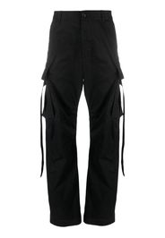 Dsquared2 straight-leg cotton cargo trousers - Black
