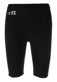 Dsquared2 Icon cut-out cotton shorts - Black