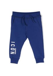 Dsquared2 Kids Icon drawstring jersey track pants - Blue