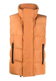 Dsquared2 funnel-neck padded gilet - Orange