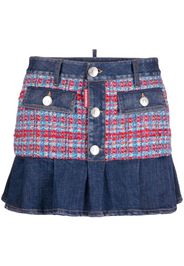 Dsquared2 low-rise denim miniskirt - Blue