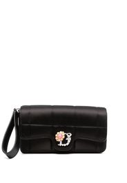 Dsquared2 D2 Statement quilted clutch bag - Black