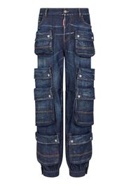 Dsquared2 tapered cargo-pocket jeans - Blue