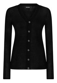 Dsquared2 V-neck cotton cardigan - Black