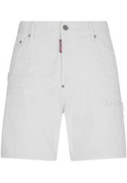 Dsquared2 White Bull denim shorts