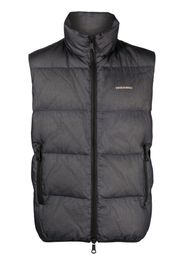Dsquared2 logo-embossed ripstop puffer vest - Blue