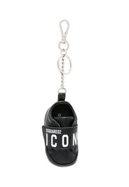 Dsquared2 logo-print sneaker-shaped keychain - Black