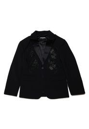 Dsquared2 Kids floral-embroidered blazer - Black