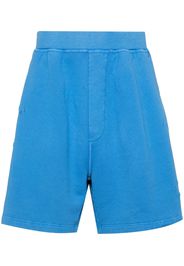 Dsquared2 logo-print cotton shorts - Blue