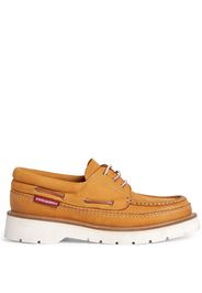 DSQUARED2 lace-up leather boat shoes - Neutrals