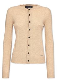 DSQUARED2 crew-neck knit cardigan - Neutrals