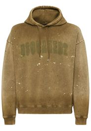 Dsquared2 logo-print cotton hoodie - Brown