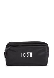 DSQUARED2 logo-print wash bag - Black