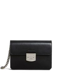 DSQUARED2 logo-engraved leather clutch bag - Black