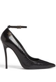 DSQUARED2 snakeskin-effect leather pumps - Black
