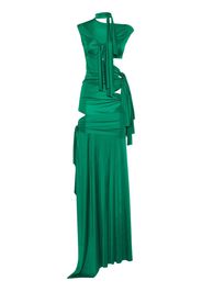 DSQUARED2 asymmetric maxi dress - Green