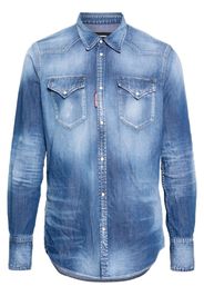 Dsquared2 stonewashed denim shirt - Blue