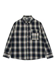 DSQUARED2 KIDS plaid cotton shirt - Black